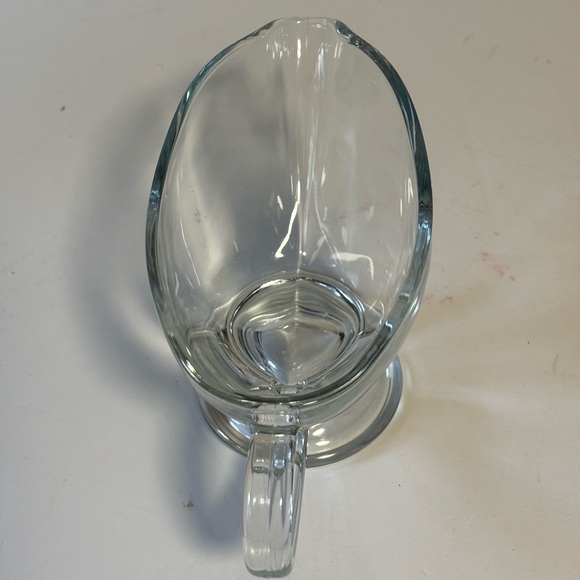 Vtg unmarked clear handled gravy boat sauce server like new - Picture 4 of 8